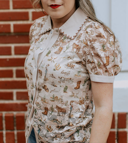 Desert Darlin' Button Down