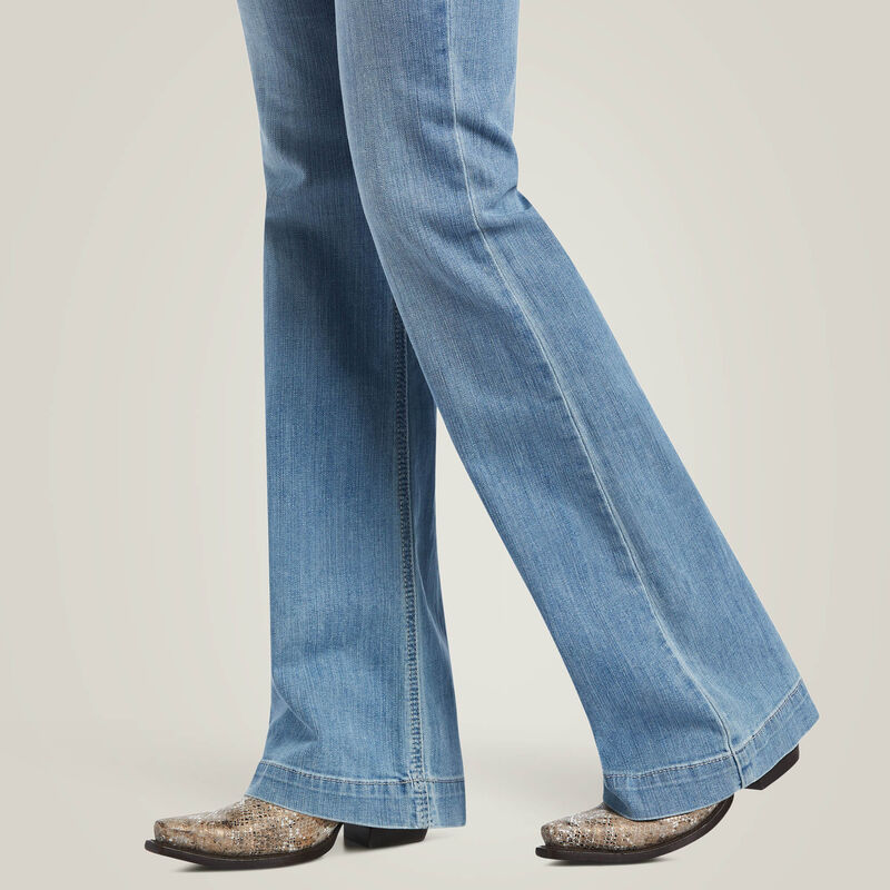 THE AISHA SLIM TRSR {light wash}