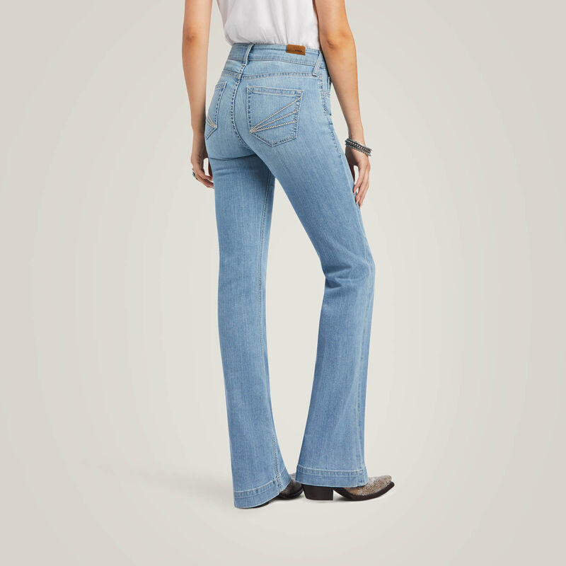 THE AISHA SLIM TRSR {light wash}