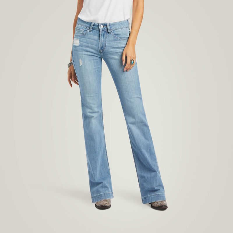 THE AISHA SLIM TRSR {light wash}