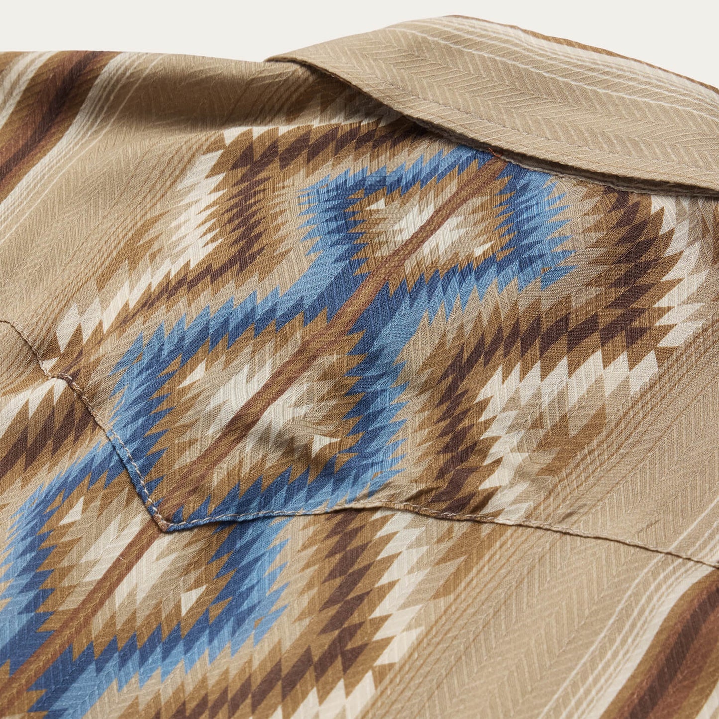 SAND SERAPE HERRINGBONE SHIRT