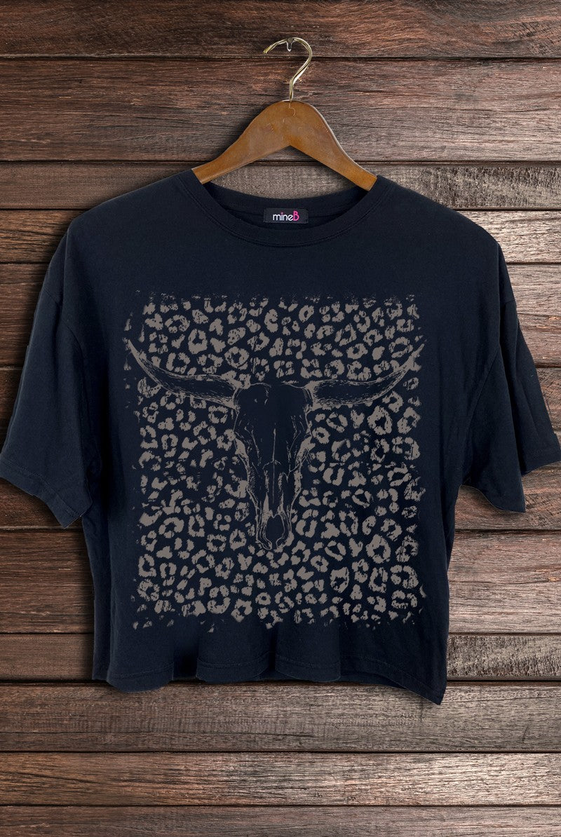 BULLSKULL CROP TEE