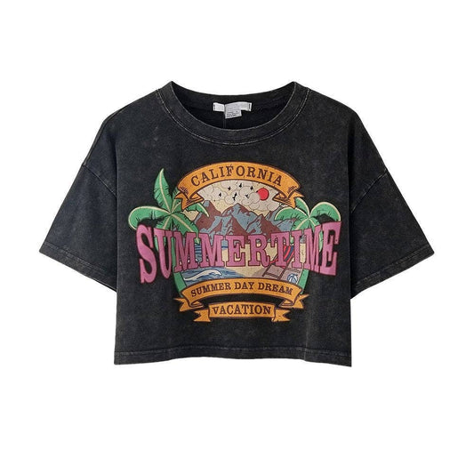 Summertime mineral washed tee