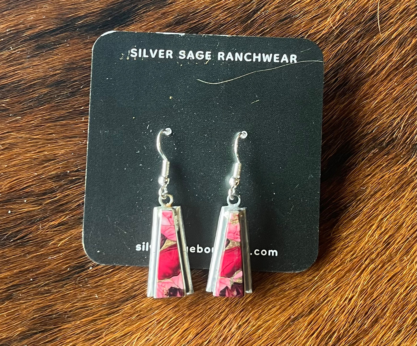 Rose Dahlia Earrings by Steve Francisco
