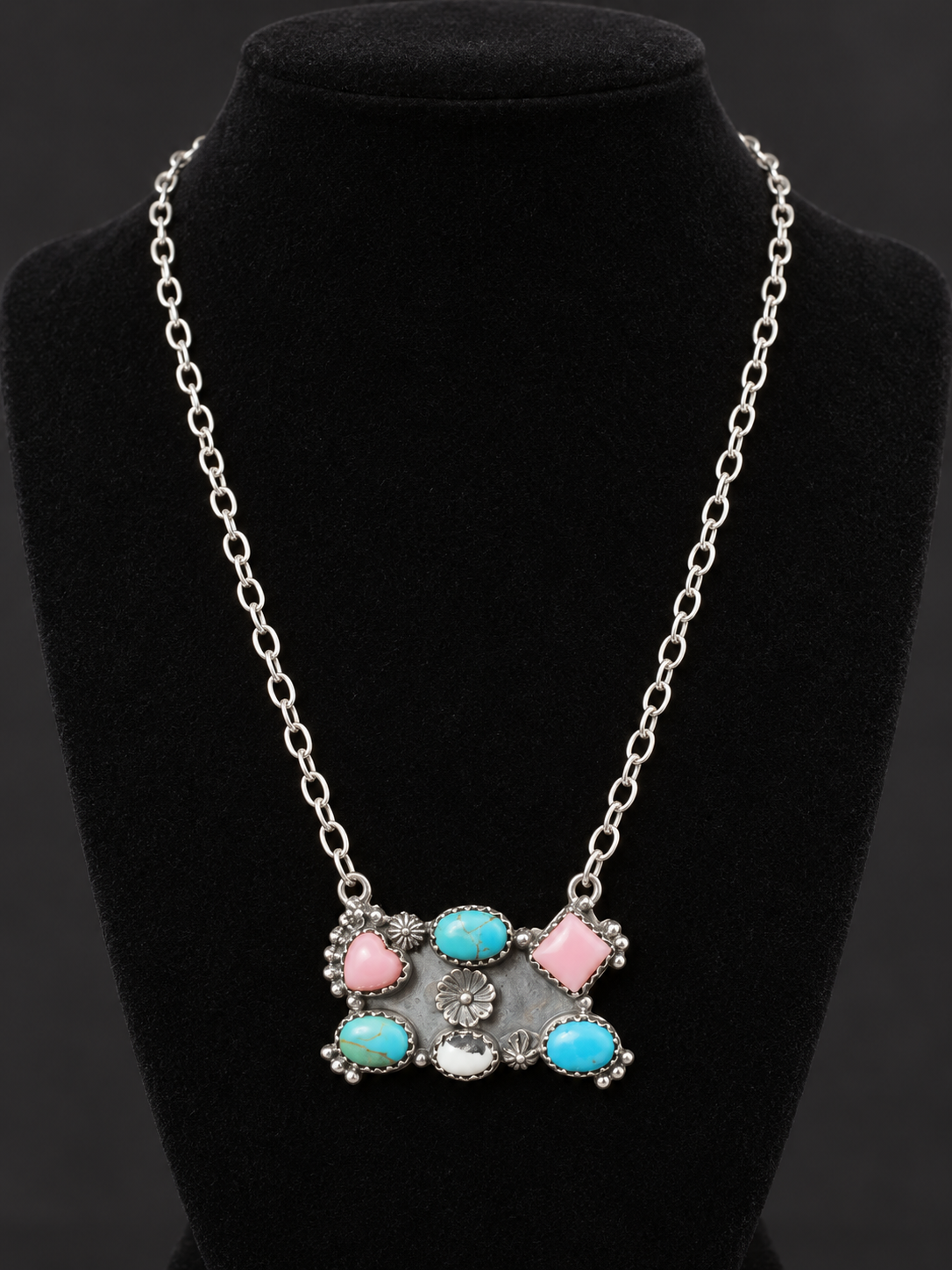 HADA PINK CONCH, KINGMAN, WHITE BUFFALO