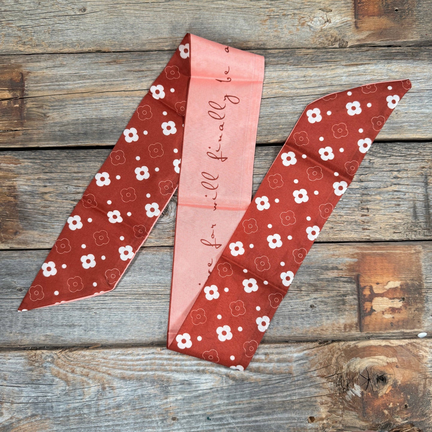 Burgundy Western Skinny Mini Wild Rag Scarf / Cowgirl Necktie #TW125