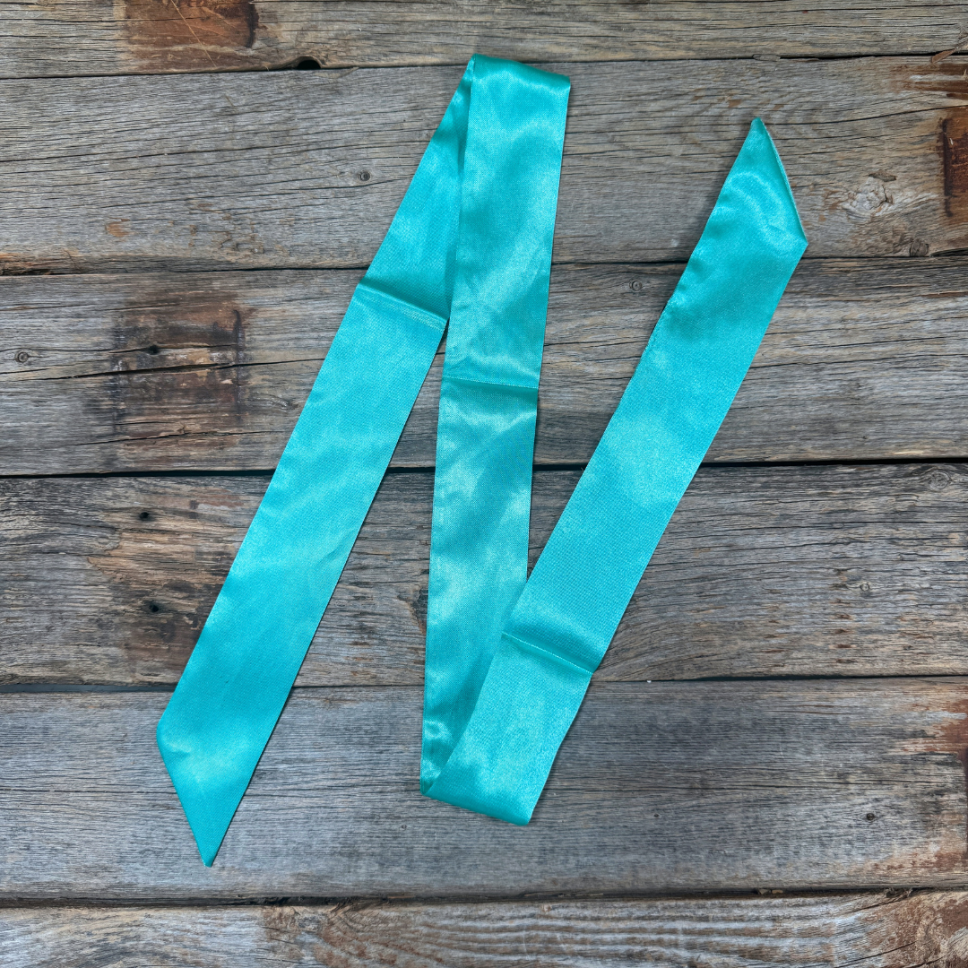 Turquoise Western Skinny Mini Wild Rag Scarf / Cowgirl Necktie #TW301