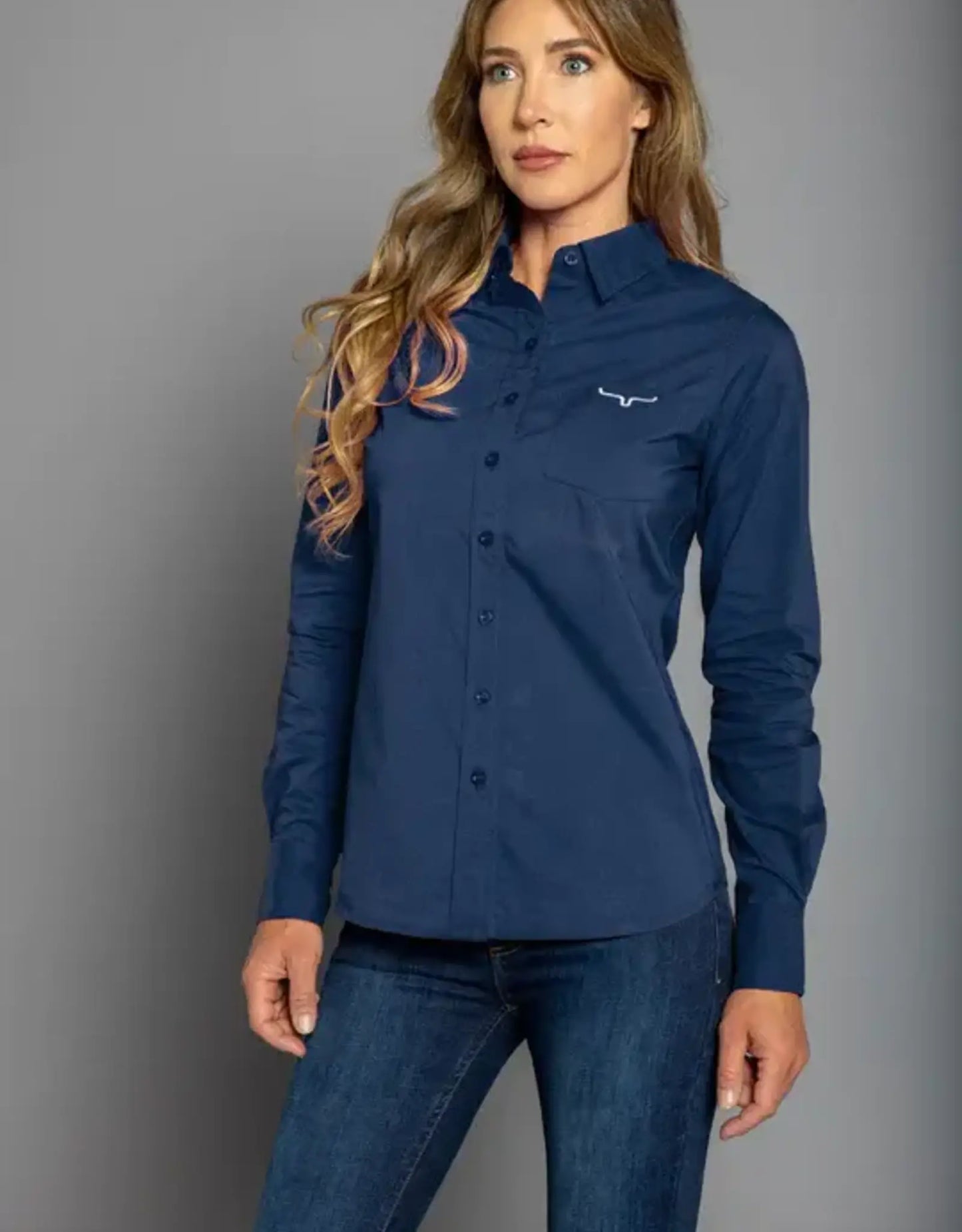 LADIES KR TEAM SHIRT {NAVY}