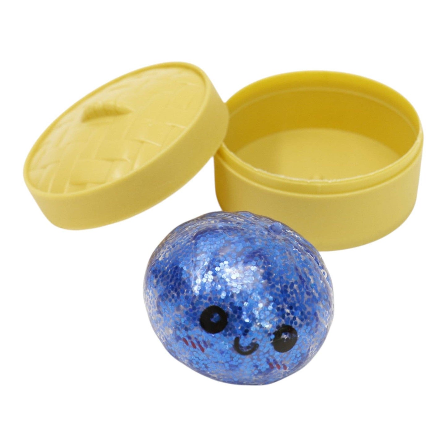 Mini Glitter Gel Bead Squishy Dumpling With Steamer SQ6606-3 (12PC): ASSORTED