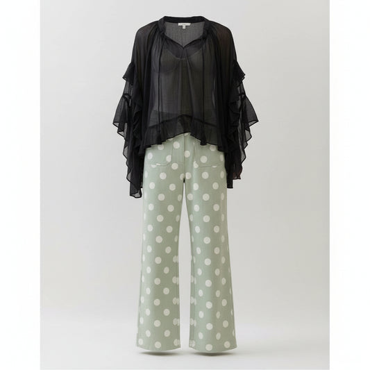 Ruffled Chiffon Blouse