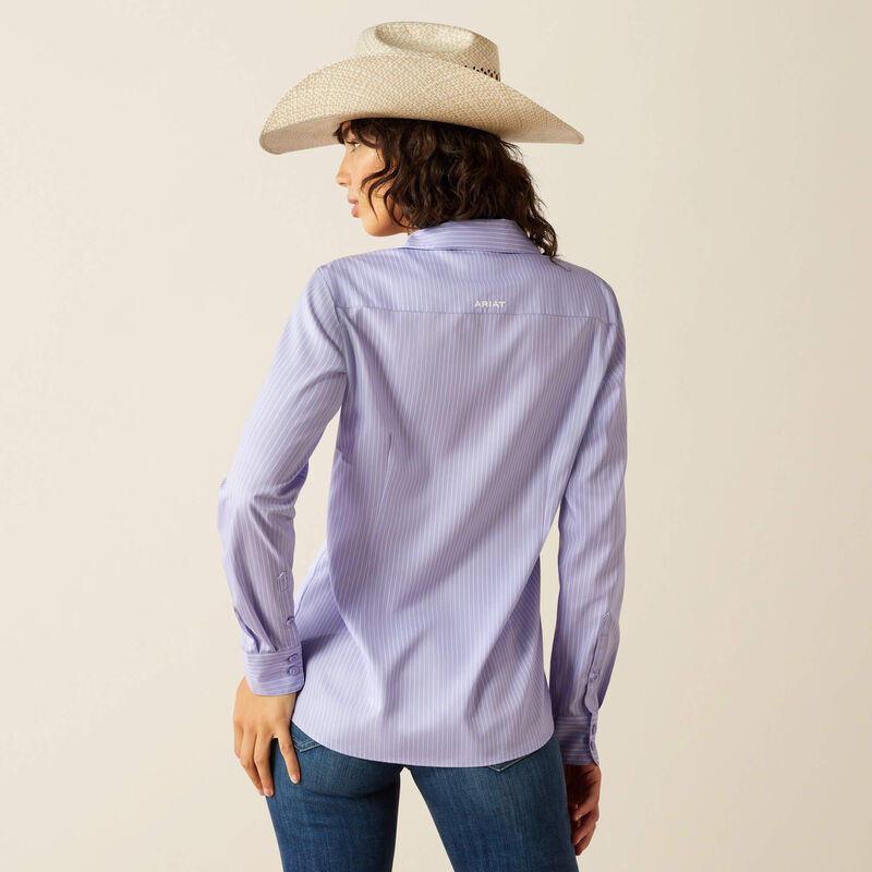 THE SWEET LAVENDER STRIPED SHIRT