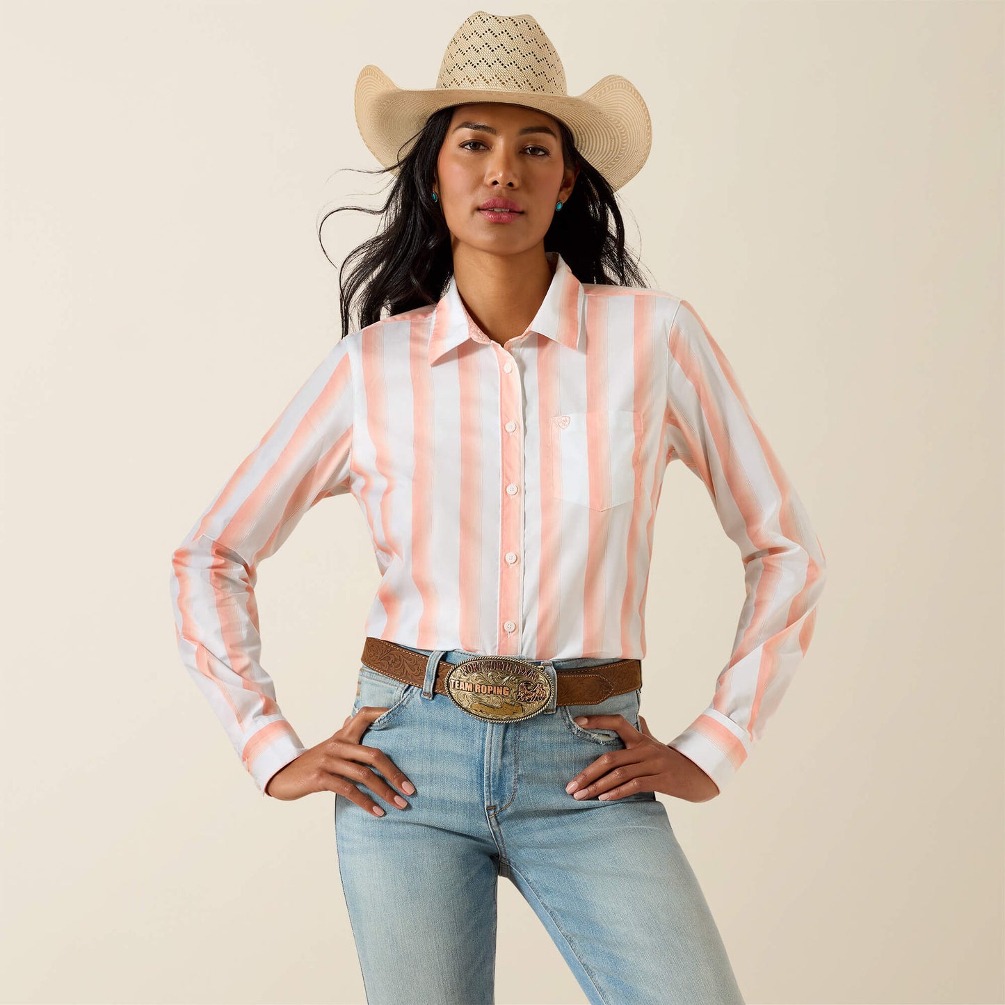 THE PEACH STRIPED KIRBY LS