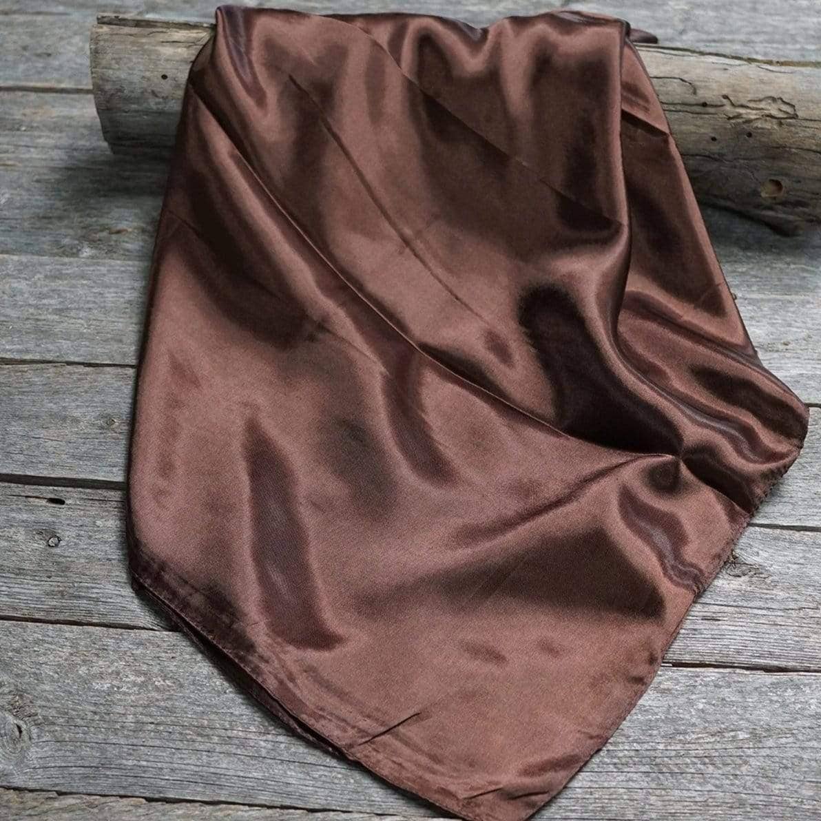 35X35" Solid Brown Wild Rag / Scarf WRS2