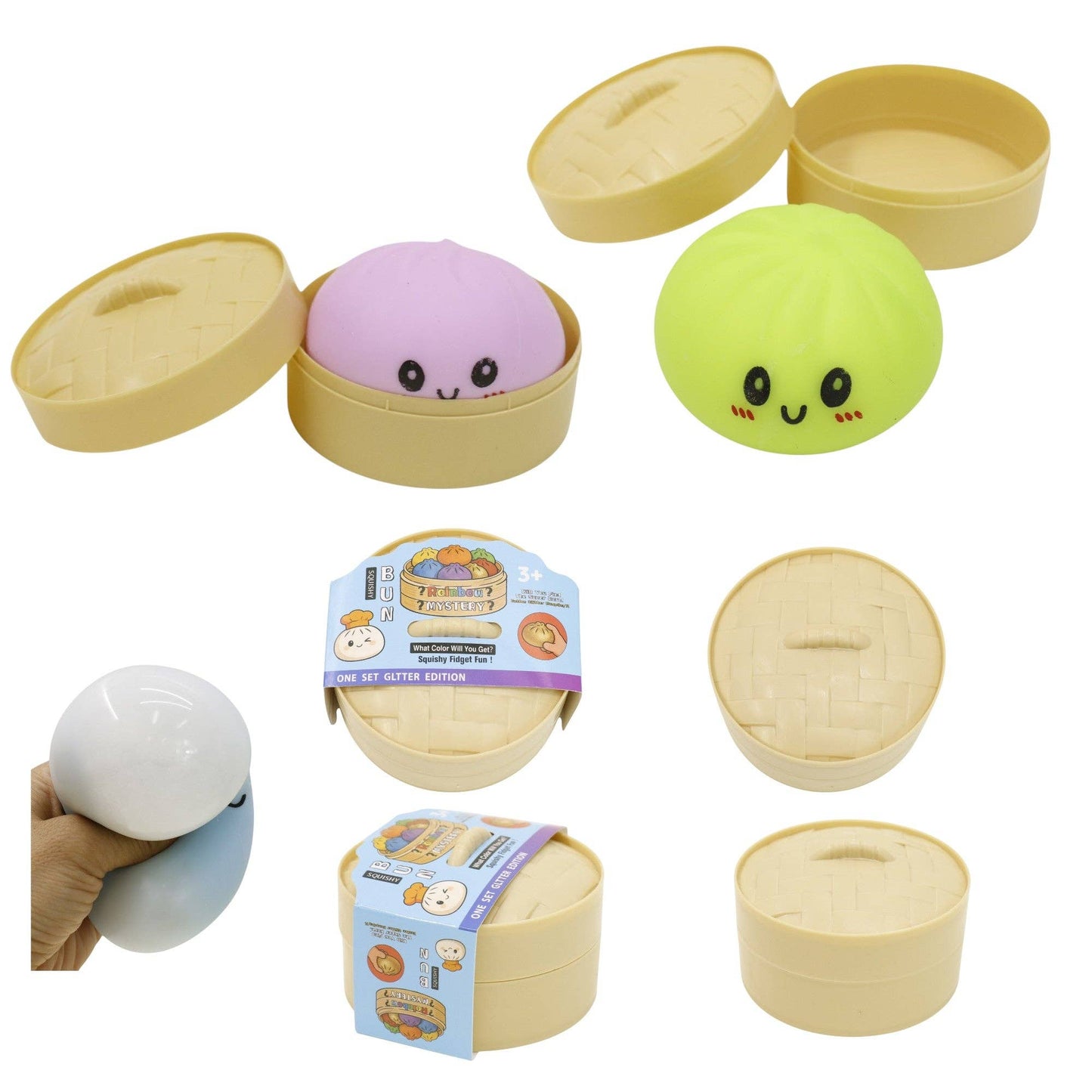 Soft Squishy Dumpling SS417-8 (12PC): ASSORTED