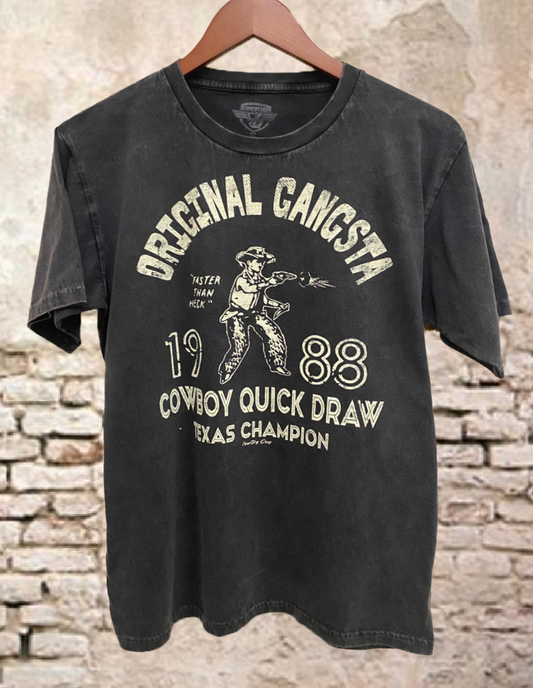 Original Gangsta Acid wash Relaxed Tee