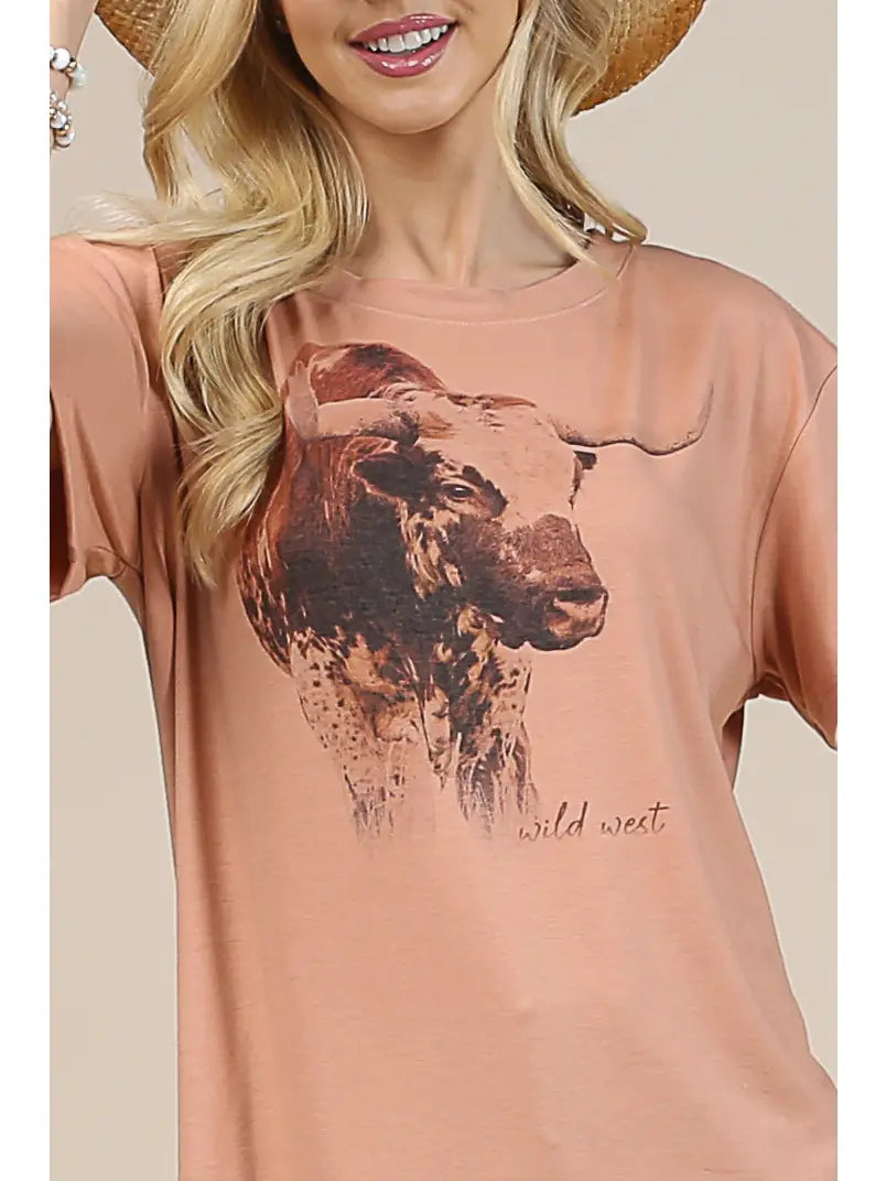 THE ANDREA COW TEE