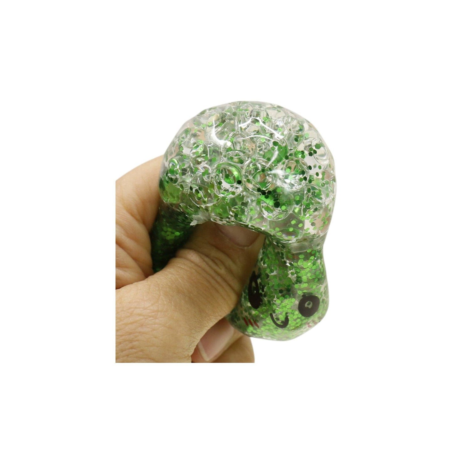Mini Glitter Gel Bead Squishy Dumpling With Steamer SQ6606-3 (12PC): ASSORTED
