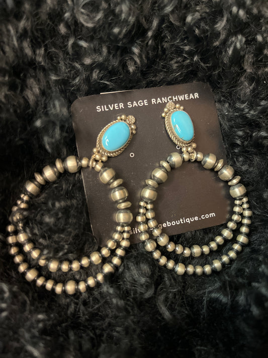 Golden Hills Sterling Double Hoops — Made by Alice Platero no.103