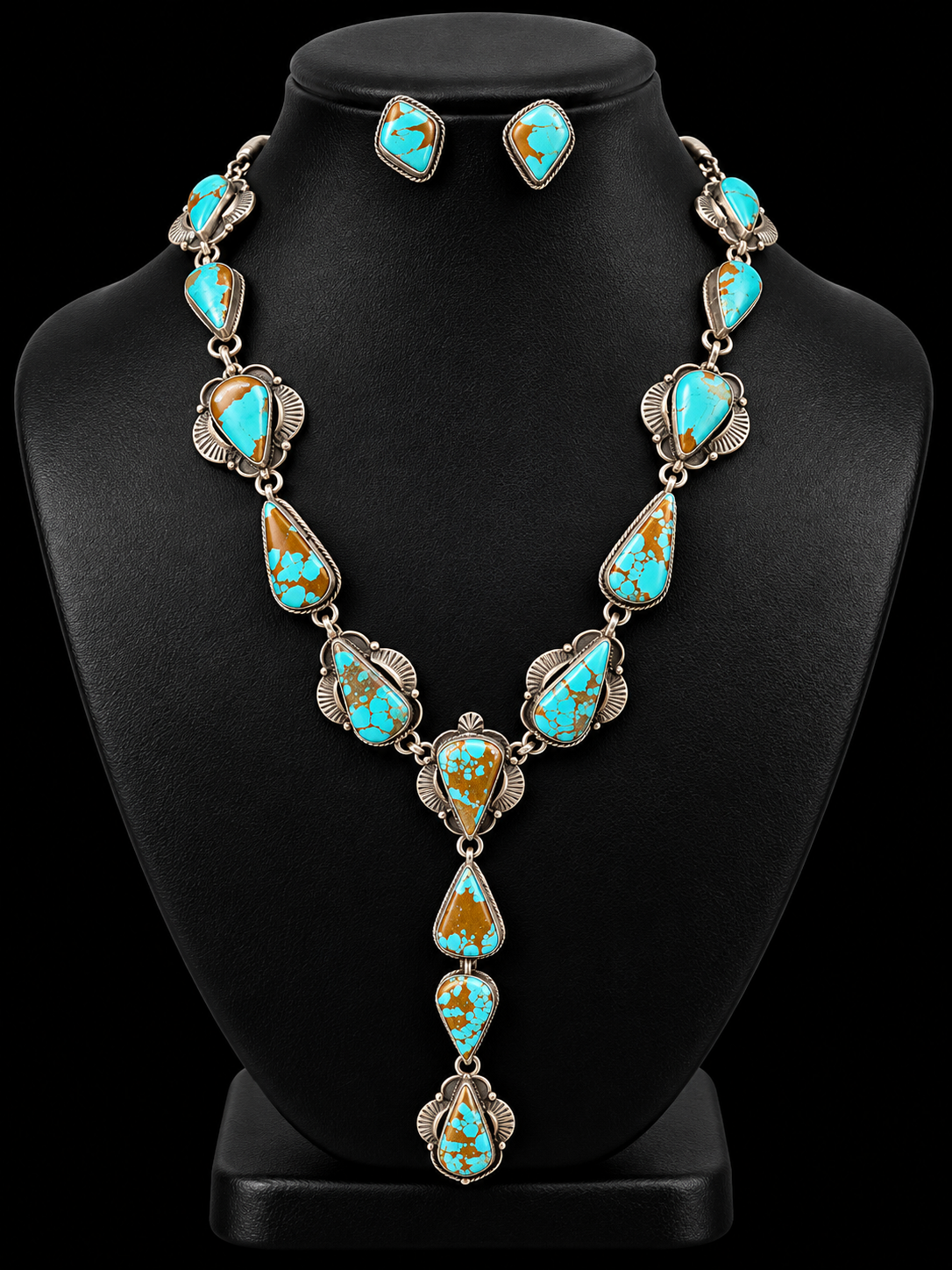 Number 8 Turquoise set -Bob Becenti no.105