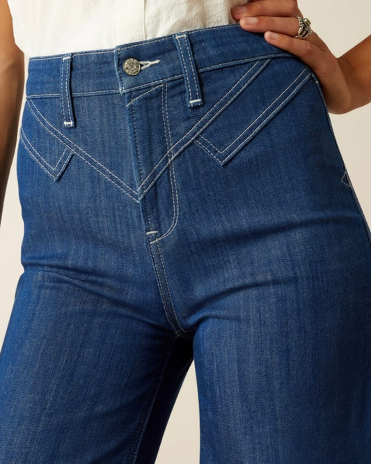 THE WESTIE YOKE HR WIDE LEG JEAN