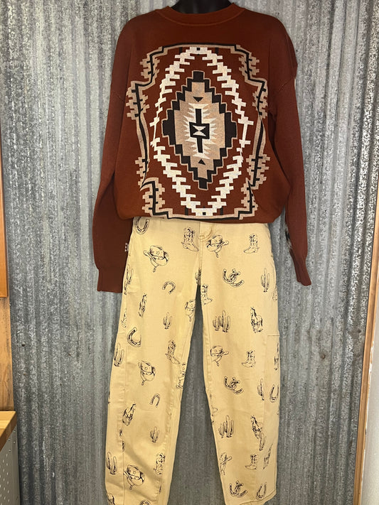 THE PLAINSMEN BARREL JEANS