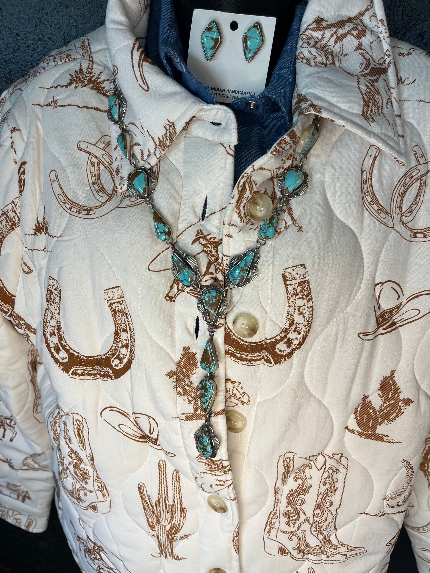 Number 8 Turquoise set -Bob Becenti no.105