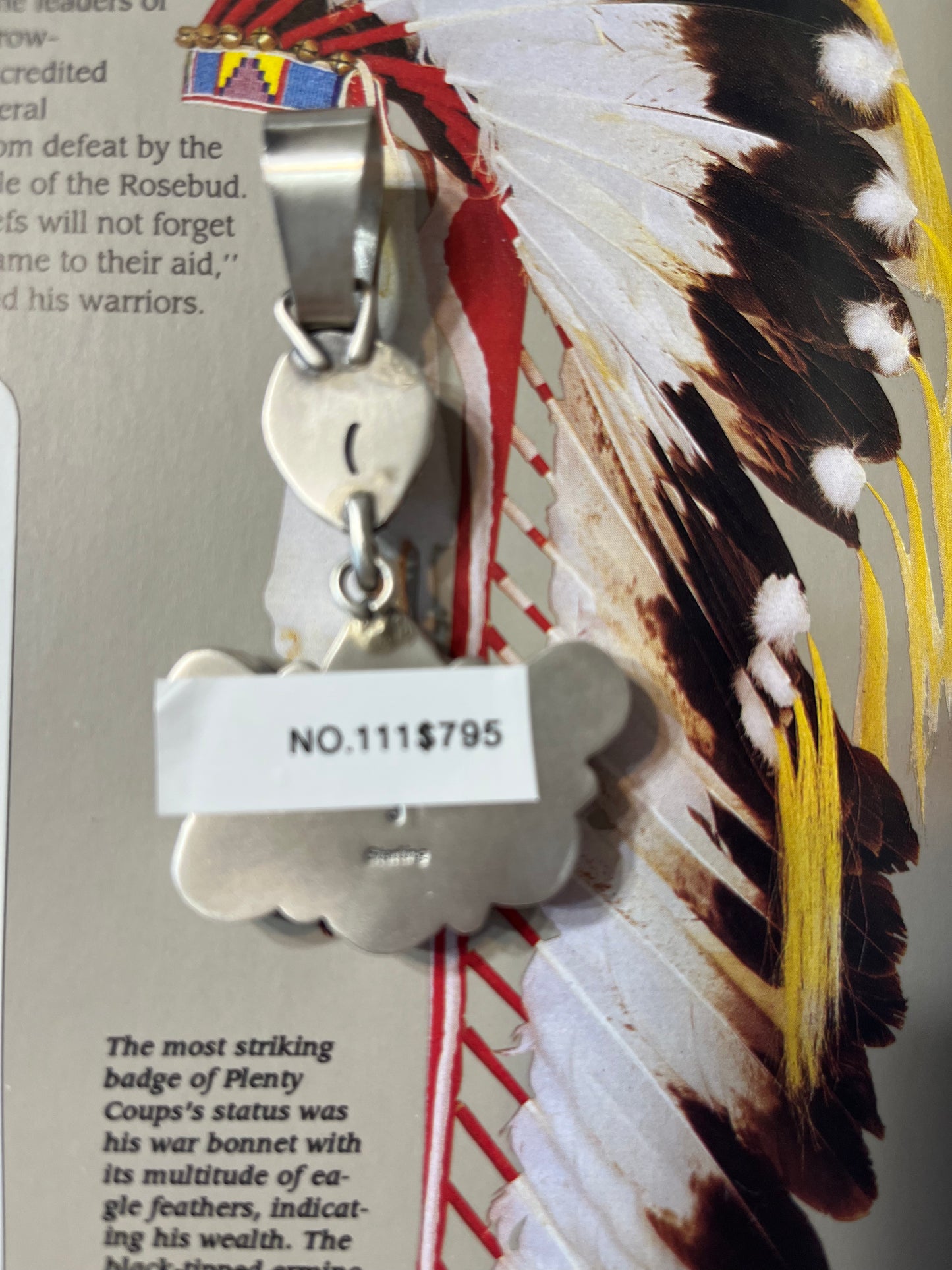 WHITE BUFFALO PENDANT NO. 111