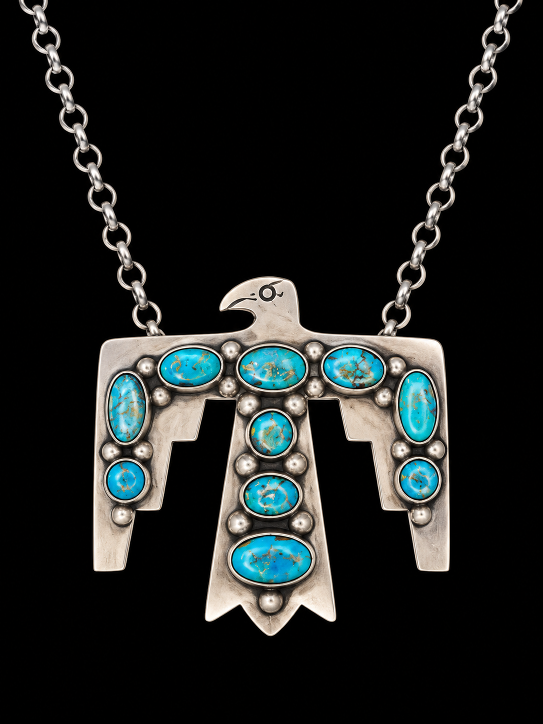 Thunderbird necklace #702