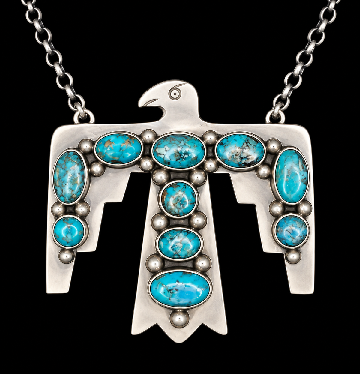 Thunderbird necklace #702