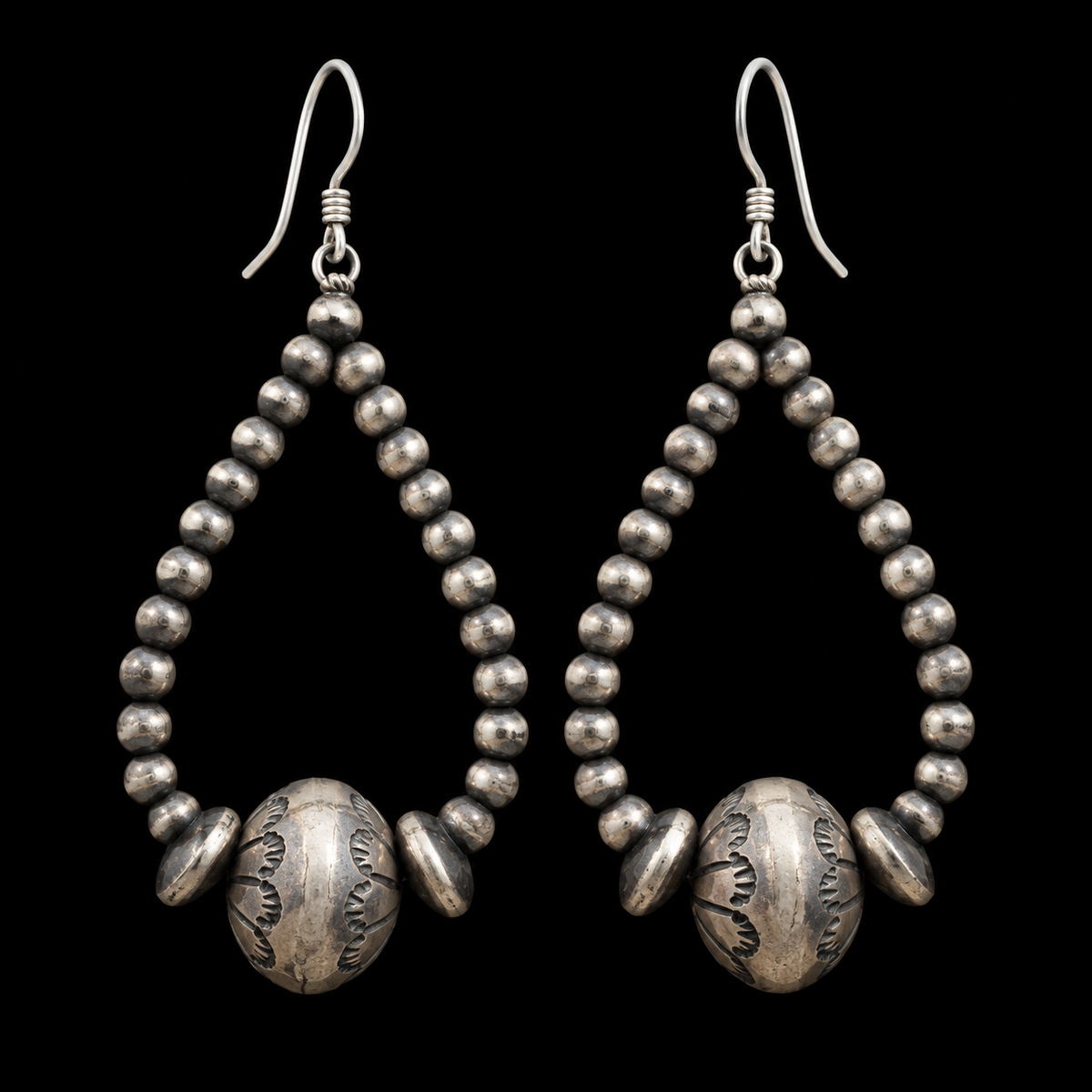 NAVAJO INSPIRED PEARL EARRINGS
