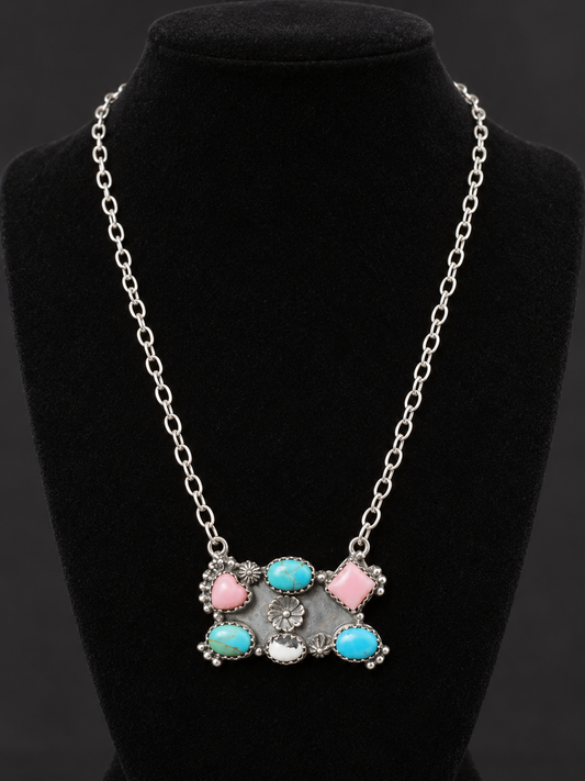 HADA PINK CONCH, KINGMAN, WHITE BUFFALO