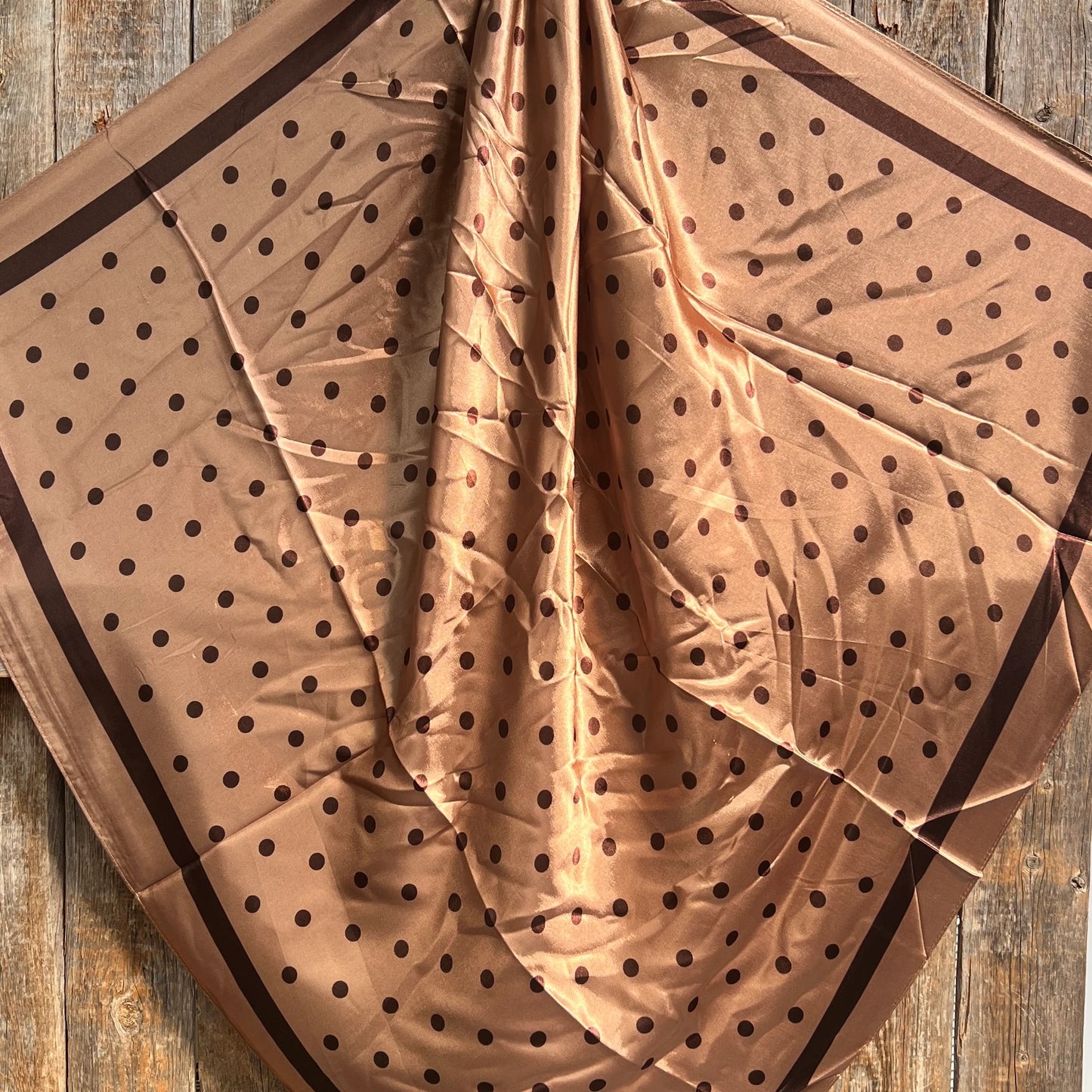 BROWN POLKA DOTS WILD RAG