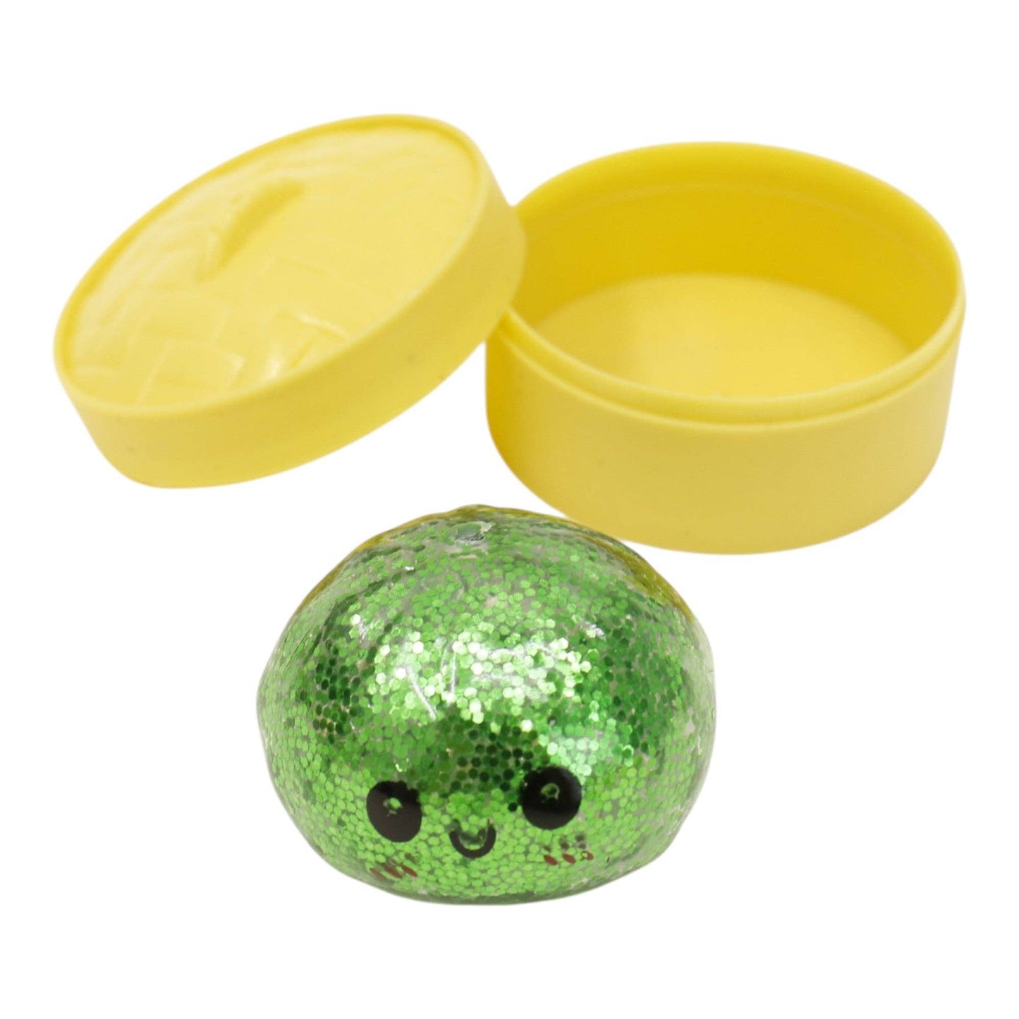 Mini Glitter Gel Bead Squishy Dumpling With Steamer SQ6606-3 (12PC): ASSORTED