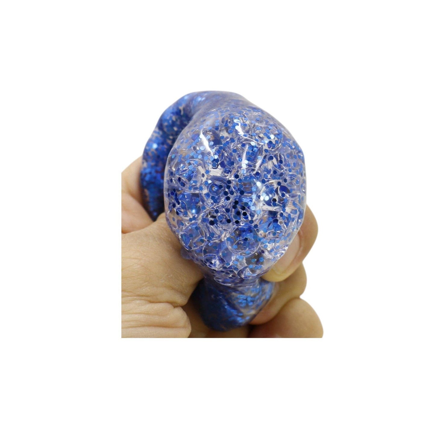 Mini Glitter Gel Bead Squishy Dumpling With Steamer SQ6606-3 (12PC): ASSORTED