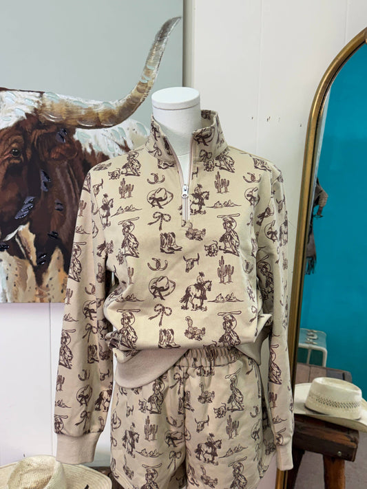 Ribbon Roping Sweatshirt