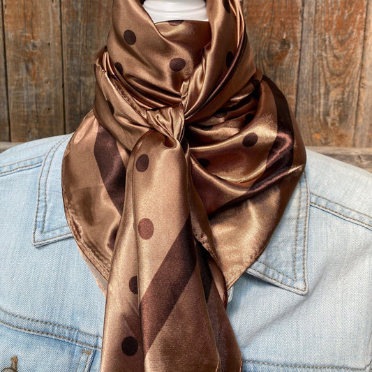 BROWN POLKA DOTS WILD RAG